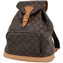 ルイ・ヴィトン Louis Vuitton モンスリ GM バックパック デイパック リュック モノグラム ブラウン M51135 レディース 【中古】