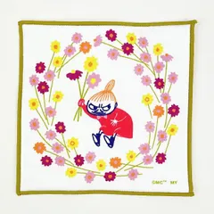 ムーミン リトルミイ ミニハンカチ(リースグリーン) タオル 日本製 MOOMIN