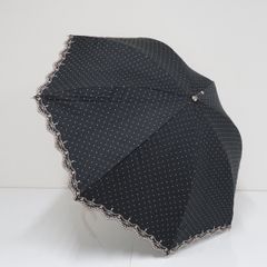 日傘 NINA RICCI ニナリッチ USED美品 晴雨兼用 ドット ネイビー