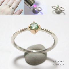 チカチカファイア✴︎マダガスカル産スフェーンのK10小ワッカ