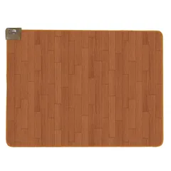 ライフジョイ ホットカーペット 日本製 1.5畳 フローリング調 電気カーペット 128cm×176cm 防水 ブラウン JPJ151WB