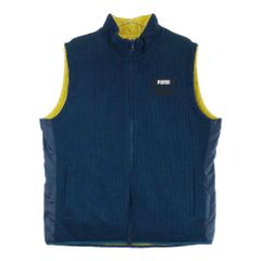 サイズ：XXL PUMA GOLF プーマゴルフ  中綿ジップベスト リバーシブル  ネイビー系 [240101232873] ゴルフウェア メンズ ストスト