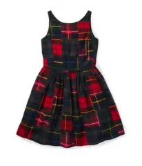 POLO RALPH LAUREN(ポロラルフローレン) タータンチェック コットン ワンピース 6T