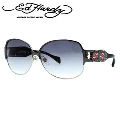 エドハーディー サングラス EdHardy TWO ROSE ガンシルバー/ライトグレーグラデーション UVカットのサムネイル