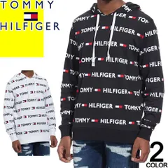 トミーヒルフィガー TOMMY HILFIGER パーカー プルオーバー フーディー スウェット メンズ ロゴ ブランド 大きいサイズ 黒 ブラック PULLOVER HOODIE 09T4165