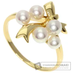 【新品同様】MIKIMOTO　ミキモト　ベビーパール　リング MIKIMOTO - ミキモト ダイヤモンド×ベビーパール リング K18YG