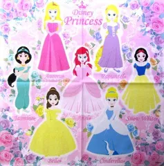 2016121518 キャラクター ランチクロス ディズニープリンセス （ バラ ピンク ) （ ランチョンマット 給食ナフキン ランチマット 子供 幼稚園 男の子 女の子 ハンドメイド ）