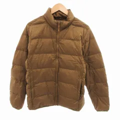 ユニクロ UNIQLO ウルトラライトダウンジャケット 3Dカット スタンドカラー L 茶 ブラウン /HO◇ 0217