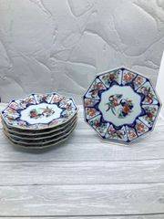 【新品】有田焼　清右エ門作　銘々皿６枚セット　古伊万里風　和食器　食器　食器セット　銘々皿　取皿　来客用　おもてなし　お正月　皿　お皿　ブルー　青