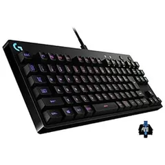 【中古】Logicool G(ロジクール G) PRO ゲーミングキーボード テンキーレス GXスイッチ クリッキー 有線 メカニカル キーボード 静音 日本語配列 LIGHTSY
