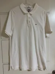 Tommy Hilfiger(トミーヒルフィガー) 白 半袖 ポロTシャツ L