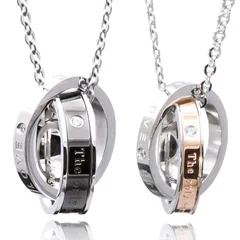 ペアネックレス [felicitations] ペアネックレス カップル プレゼント ステンレス ジュエリー ネックレス メンズ レディース BR-J001 (ペアネックレス)