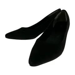 Menueメヌエ スエードパンプス size23.0cm/ブラック