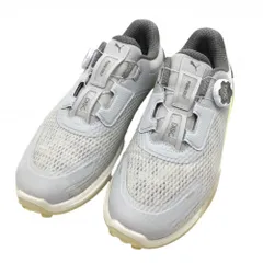 ★特価★【美品】プーマ ゴルフシューズ ライトグレー×イエロー スパイクレス シャドウキャット  メンズ 25.5 ゴルフウェア PUMA