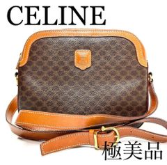 CELINE セリーヌ マカダム ロゴ ショルダーバッグ ミニバッグ ブラウン トリオンフ