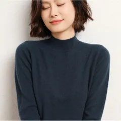 ☆ ネイビー ☆ M ☆ セーター ニット 秋 冬 レディース おしゃれ ykst012 セーター ニット 秋 冬 レディース ニットセーター タートルネック ハーフタートルネック 長袖 厚手 厚め あったか あたたかい ベーシック シンプル カジュアル