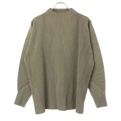 HOMME PLISSE ISSEY MIYAKE オム プリッセ イッセイ ミヤケ 23AW モックネックプリーツカットソー HP33JK123 グレージュ 3のサムネイル