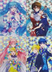 【中古】クリアファイル [単品] 集合 A4クリアファイル4種セット 「VOCALOID 初音ミク×cosme play」 コスメ3種セット購入特典