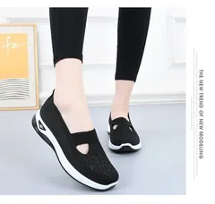 蒸れにくい ケア ウォーキングシューズ 靴 トレーニングシューズ レディース メッシュ スニーカーランニング シューズ 介護シューズ 高齢者シューズ 病院 看護師 疲れにくい 介護士 看護シューズ ナースシューズ軽い スリッポン 婦人靴hongfeng01