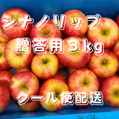 ８月中旬発送予定　希少なリンゴ　シナノリップ　良品　３kg（約１０～１２個入り）