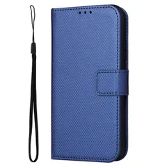 Galaxy A55 5G ケース 手帳 SC-53E SCG27 チェック柄 手帳 ケース 【Color】ブルー