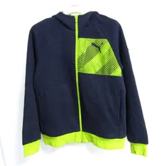 プーマ パーカー トップス ジップアップ スウェット リバーシブル スポーツウエア メンズ Mサイズ ネイビー PUMA 【中古】