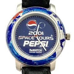 【ペプシ公認非売品⭐️PEPSI ペプシ】 2001 スペースツアーズ腕時計　 キャンペーン応募当選『ReWATCH』　 本体のみですが希少美品稼働品　 （AYA）