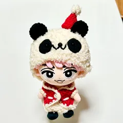 すのチルBIGぬいぐるみ　ぶら下がらないシリーズ　JK、帽子付パンダちゃんセット