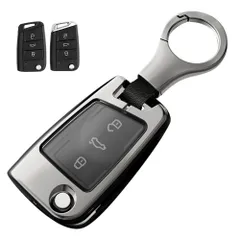 【在庫セール】キーホルダー フォルクスワーゲン専用 3ボタン ゴルフ7 フォルクスワーゲン専用設計 合金TPU パサート キーカバー ビートル スマートキーケース フォルクスワーゲン用 など キーケース スマートキーケース [LETINGFAR]
