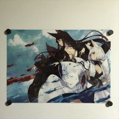 X2293 ◆未開封品 赤城 加賀 アズールレーン A3サイズ クリアポスター