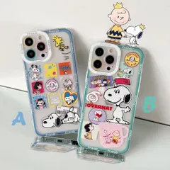 スヌーピー iphone16 ケース スマホケース アイフォン16 用カバー iphone16用 透明 B