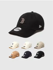 NEW ERA ニューエラ キャップ 9TWENTY Khaki Sweat Band ミニロゴ レディース メンズ ベースボール パネル LA NY SD B NYM ロサンゼルス 14388780-1-2-3-4-5-7