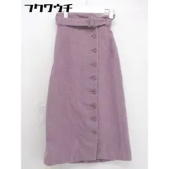 ◇ ◎ one after another NICE CLAUP 起毛 ロング フレア スカート パープル系 レディース  【中古】 【1106090004313】