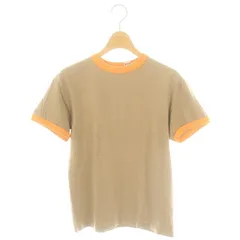 ヤングアンドオルセン YOUNG & OLSEN トリムTシャツ カットソー 半袖 2 ベージュ オレンジ /DF ■OS ■SHのサムネイル