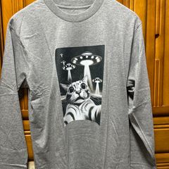 長袖猫デザインTシャツ