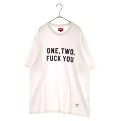 SUPREME (シュプリーム) 23SS One Two Fuck You S/S Top ワン トゥー ファック ユー プリント 半袖Tシャツ ホワイトのサムネイル