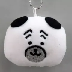【中古】キーホルダー パグ 「自分ツッコミくま×ちいかわ なんか小さくてかわいやつ ナガノマーケット 鈴入りおかおマスコット」
