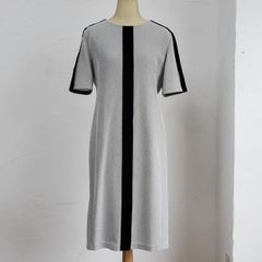 美品 Theory Tailor Crepe バイカラーワンピース 0 - メルカリ