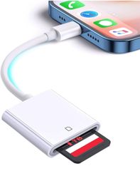 ★SDカードリーダー【2025新登場】カードリーダーライトニング sdカードカメラリーダー デジカメ スマホ転送 i-Phone/i-Pad用
