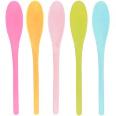 遠藤産商 お口に優しいソフトティースプーン 洋色 5本組 16.5cm
