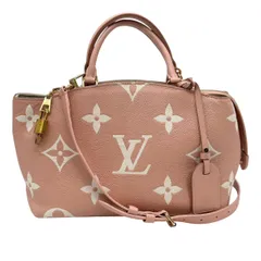 未使用級 ルイヴィトン プティパレPM ハンドバッグ モノグラム・アンプラント プティ・パレ PM バイカラー モノグラム・アンプラント レザー