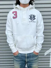 90s ポロ ラルフローレン スウェットパーカーラガーシャツタイプ メンズＬ相当