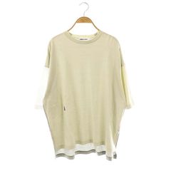 ナゴンスタンス nagonstans 25SS loose t-shirt Tシャツ カットソー 五分袖 M ベージュ グレー /HK ■OS レディース ナゴンスタンス nagonstans 25SS loose t-shirt Tシャツ