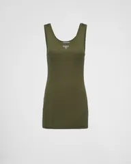 PRADA タンクトップ 正規品 未使用 TWICE サナさん着用♪【PRADA】ロゴ入りリブニット タンクトップ