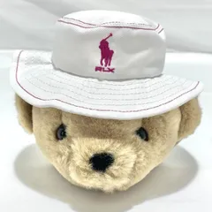 【中古】POLO RALPH LAUREN RLX ベア スモール キーホルダー 白ハット[19][240019502432]