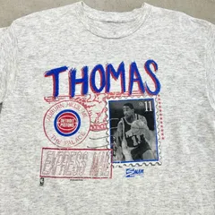 SALEM 1990年NBAピストンズアイザイアトーマスTシャツ★N20161 SALEM 1990年NBAピストンズアイザイアトーマスTシャツ☆N20161