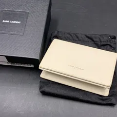 サンローラン　名刺入れ　ビジネスカードホルダー　アイボリー　ベージュ 2025年最新】Saint Laurent レディース 名刺入れの人気アイテム