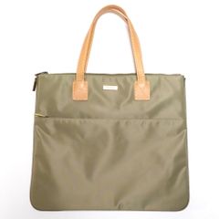 【Burberrys 】バーバリーズ　BLUE LABEL ブルーレーベル　2WAY　トートバッグ　ハンドバッグ　カーキー　チェック　ナイロン　レザー　中古　美品　質屋