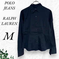 g124 POLO JEANS RALPH LAUREN ポロジーンズ ラルフローレン  シャツ 長袖 ネイビー シンプル カジュアル niko∞2525