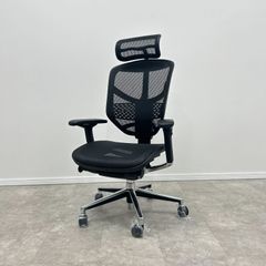 取付無料！東京インテリア 人間工学スタイリッシュブラックメッシュ 